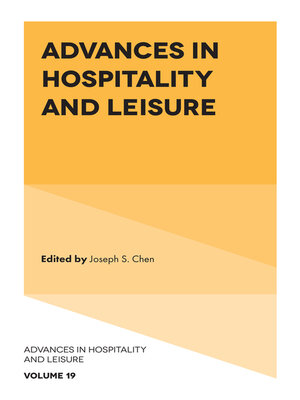 cover image of Advances in Hospitality and Leisure